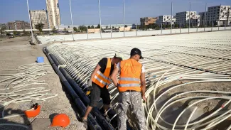 Baustelle Rasenplan